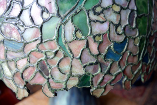 Anthony Hart Begonia Leaded Lamp