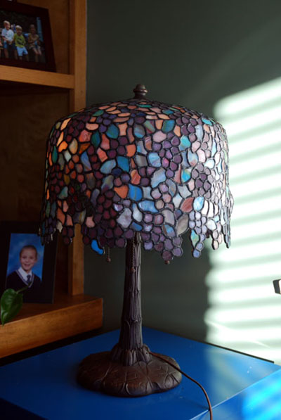 Anthony Hart Grape Leaded Lamp
