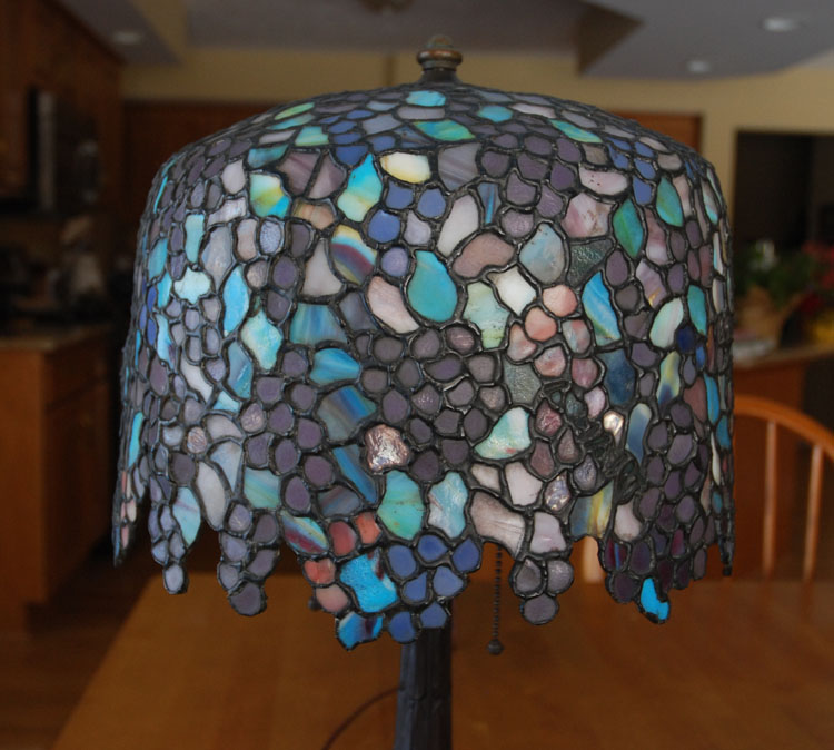 Anthony Hart Grape Leaded Lamp