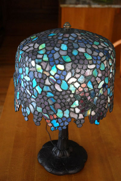 Anthony Hart Grape Leaded Lamp
