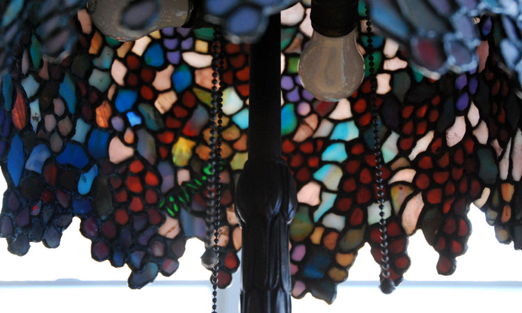 Anthony Hart Grape Leaded Lamp