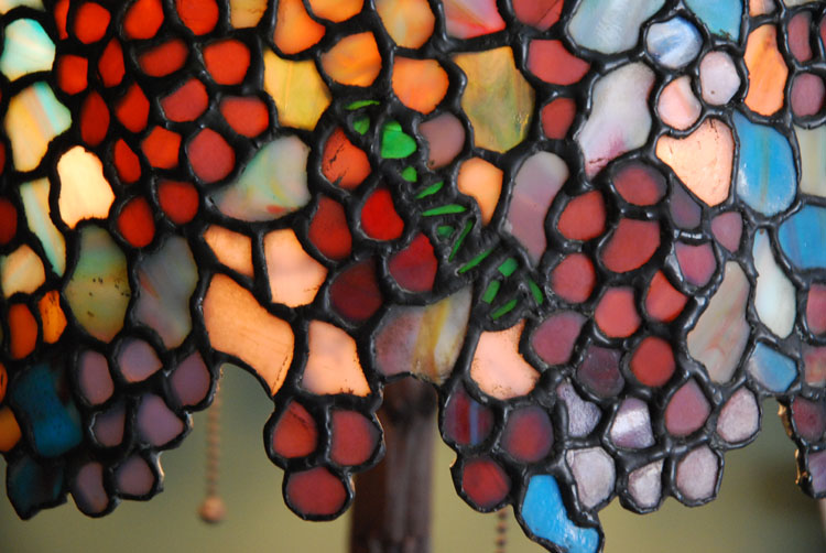 Anthony Hart Grape Leaded Lamp