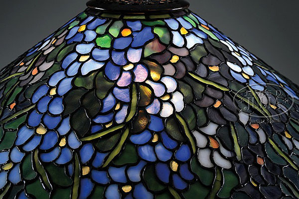 Anthony Hart Blue Floral Table Lamp