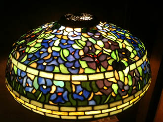 Anthony Hart 16" Floral Leaded Lamp