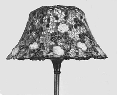 Anthony Hart Floral Leaded Glass Lamp