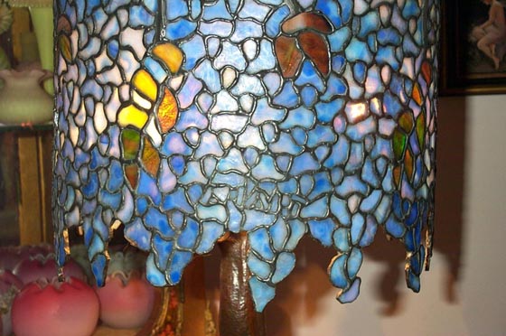 Anthony Hart Wisteria Leaded Lamp