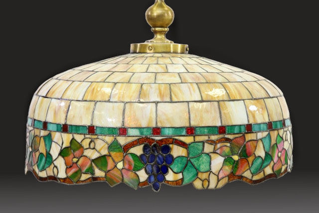 Neuhauser Leaded Grape Chandelier