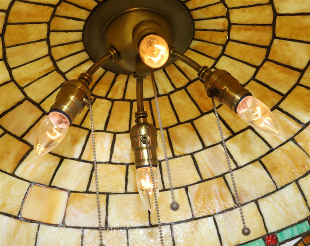 Neuhauser Leaded Grape Chandelier