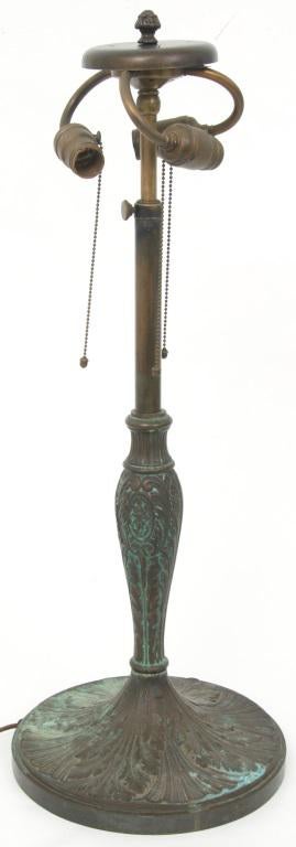 Neuhauser Fuscia Leaded Glass Lamp
