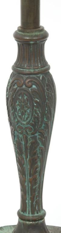 Neuhauser Fuscia Leaded Glass Lamp