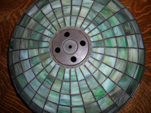 Neuhauser Geometric Leaded Glass Lamp
