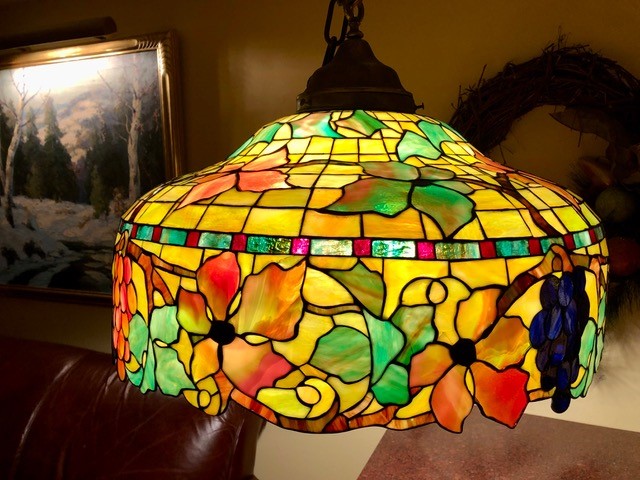 Neuhauser Leaded Grape Chandelier