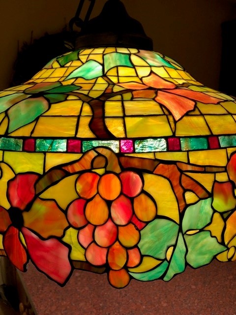 Neuhauser Leaded Grape Chandelier