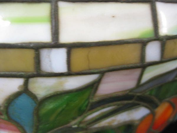 Neuhauser Floral Leaded Glass Lamp