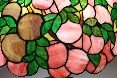 Colonial Art Glass Company, snowball Table Lamp