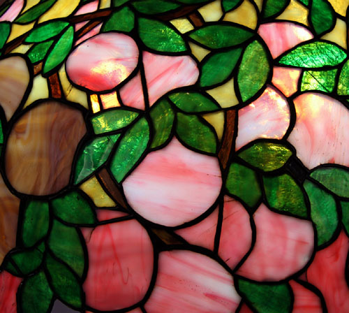 Colonial Art Glass Company, snowball Table Lamp