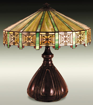 Bradley and Hubbard Geometric Table Lamp