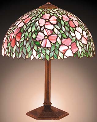 Unique Pink Floral Table Lamp
