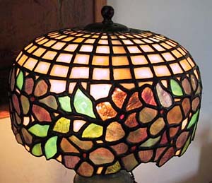 American Leaded Glass Table Lamp
