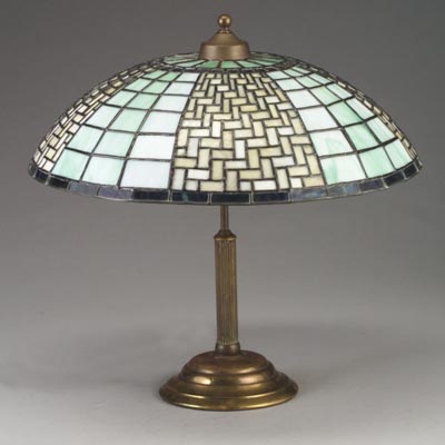 American Arts and Crafts Geometric Table Lamp