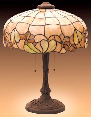 American Leaded Glass Table Lamp