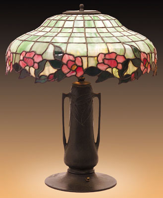 American Leaded Glass Table Lamp