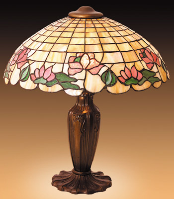 American Leaded Glass Table Lamp