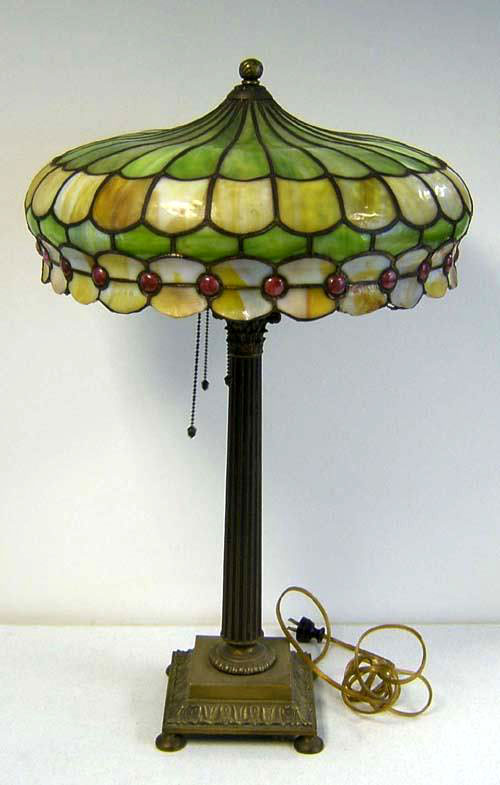 John Morgan & Sons, Bent Glass Table Lamp