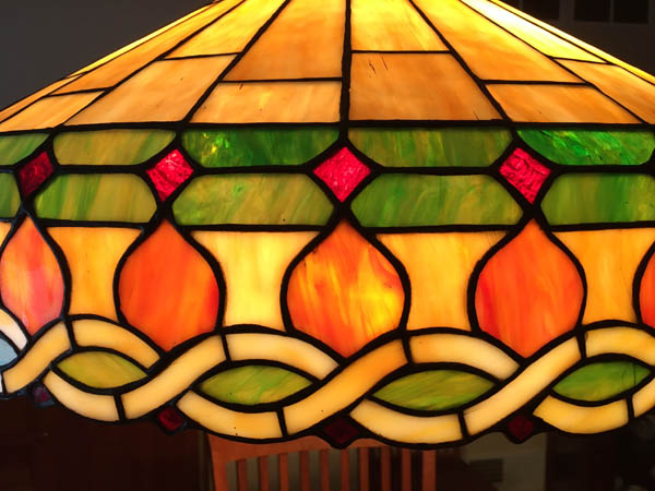 American Leaded Glass Chandelier