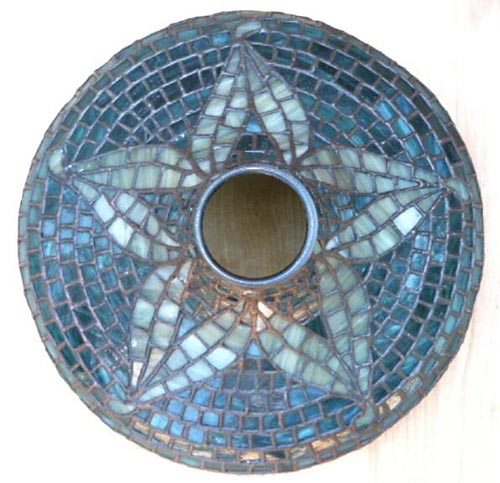 American Leaded Mosaic Glass Table Lamp