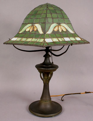 American Leaded Glass Table Lamp
