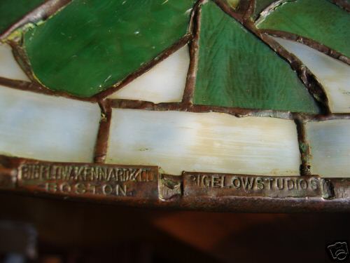 Bigelow, Kennard & Company, Leaded Glass Lamp