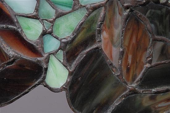 Unique Art Glass and Metal Co, Leaded Lamp