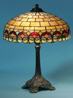 Wilkinson Stylized Leaded Glass Lamp