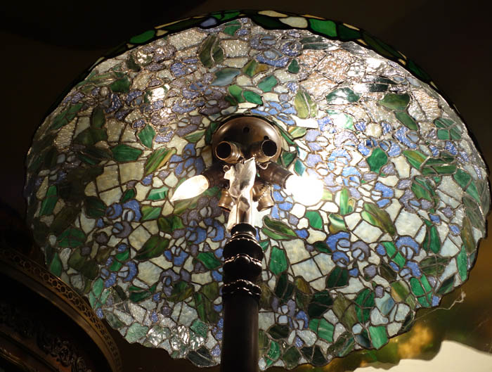 R. Williamson Leaded Glass Floor Lamp