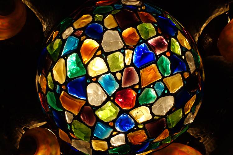 Chunk Glass Snail Ceiling Fixture