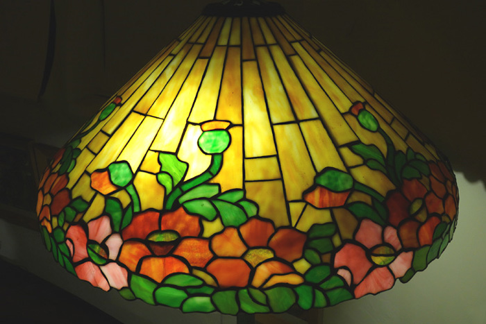 Wilkinson Poppy Leaded Glass Floor Lamp