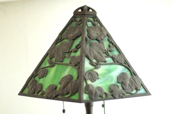 American Panel Table Lamp on Reed & Barton Base