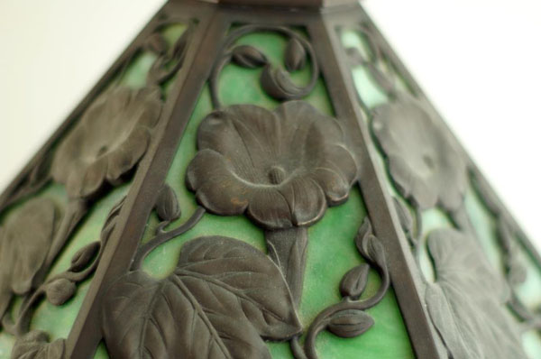American Panel Table Lamp on Reed & Barton Base