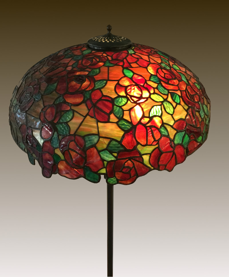Bigelow & Kennard Red Rose Floor Lamp Lamp