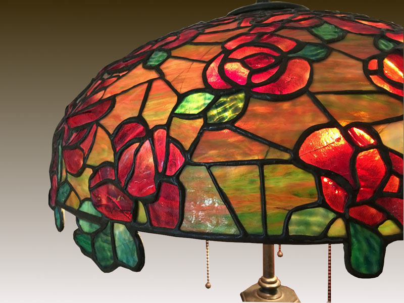 Bigelow & Kennard Red Rose Floor Lamp Lamp