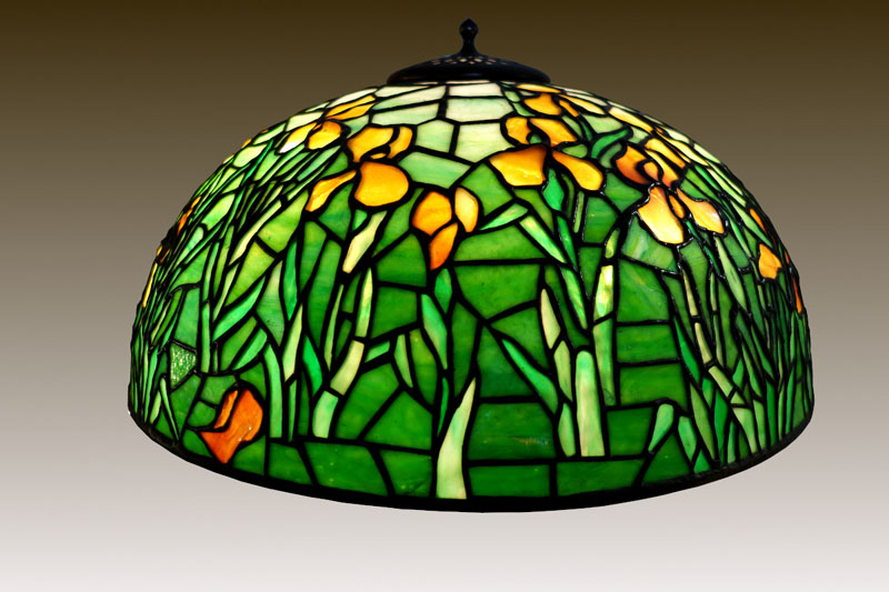 Bigelow & Kennard Yellow Iris Table Lamp Lamp