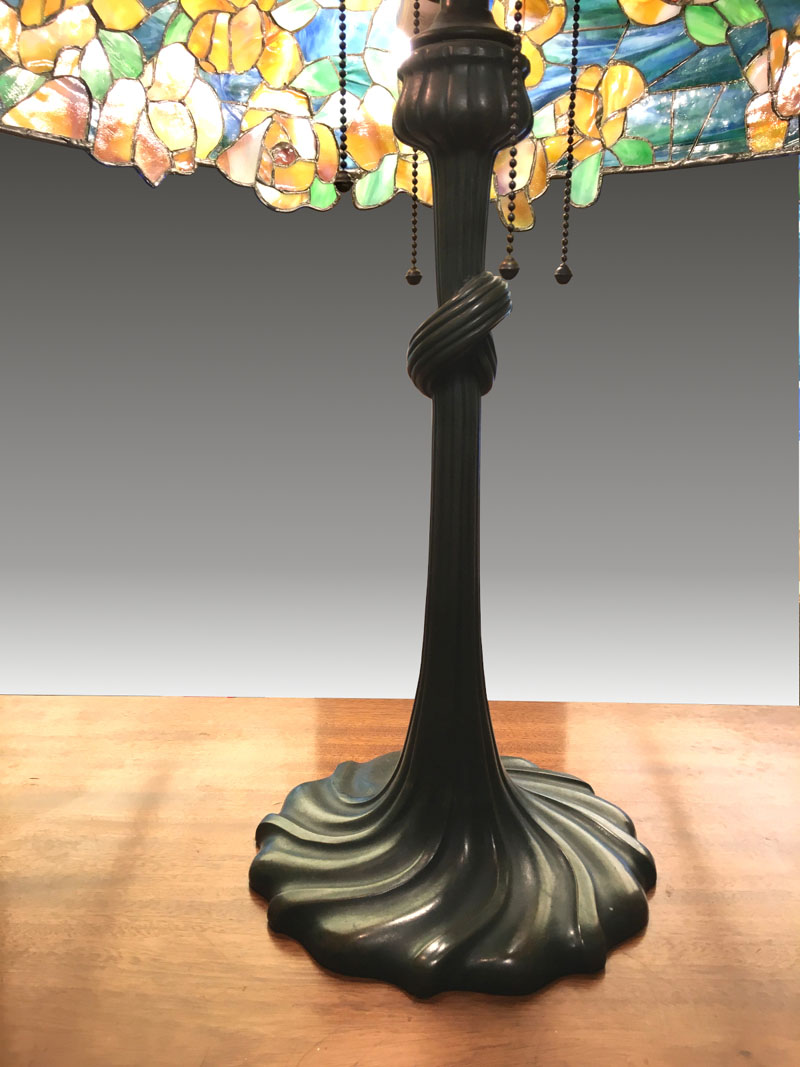 Bigelow & Kennard Yellow Rose Table Lamp