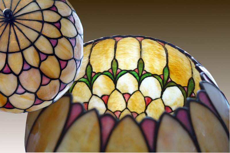 American Leaded Glass Ceiling Lantern