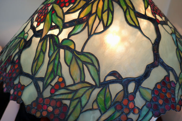 Unique Art Glass, Leaded Glass Lamp