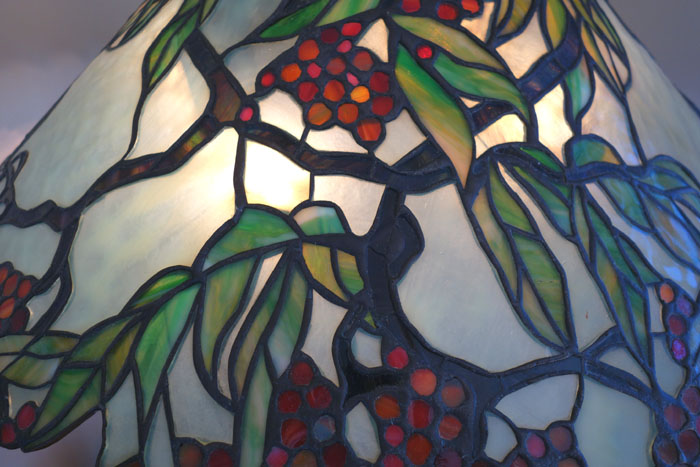 Unique Art Glass, Leaded Glass Lamp