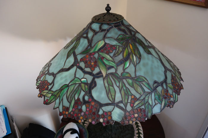 Unique Art Glass, Leaded Glass Lamp