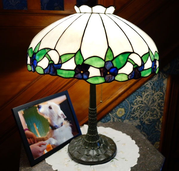 American Leaded Glass Table Lamp