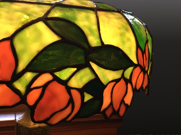 American Leaded Glass Table Lamp