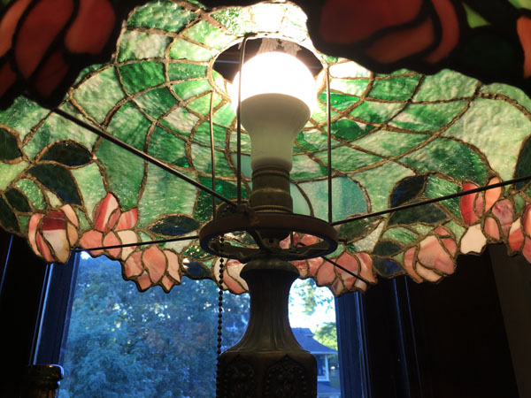 American Leaded Glass Table Lamp